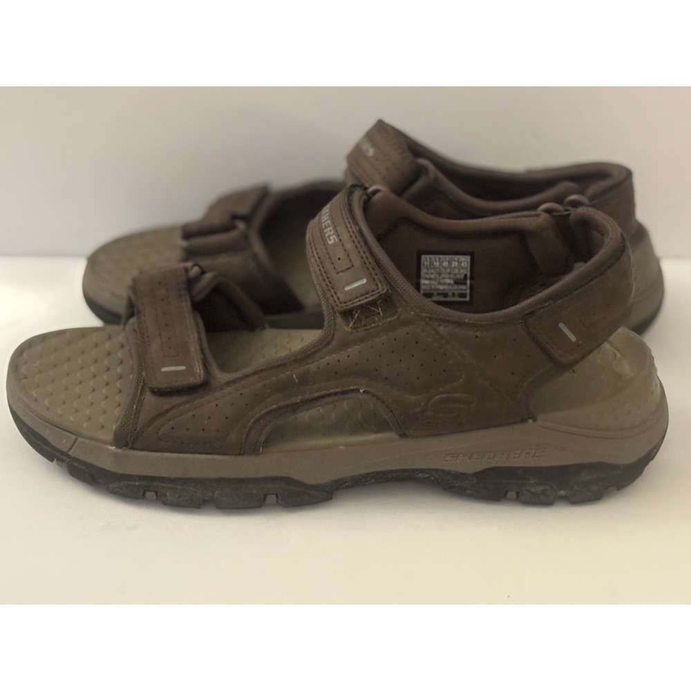 Sketcher Sandals Tresman Garbo Men's Brown Strapped  Slingback 11 Outdoor Hiking